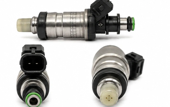 805225A1 MerCruiser original metal-body Keihin fuel injector identification views