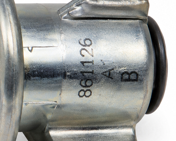 861126A1 fuel pressure regulator body identification detail