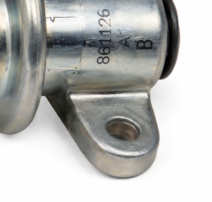 861126A1 fuel pressure regulator mounting tab and mounting-hole detail
