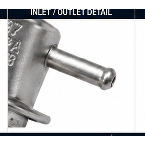 892681 fuel pressure regulator inlet and outlet detail