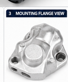 8M0181068 IAC valve mounting flange with two bolt holes