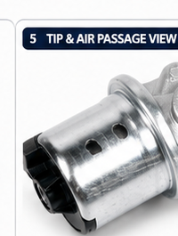 8M0181068 IAC valve tip and air passage view showing pintle and air ports