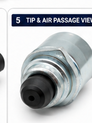 8M0220728 IAC valve tip and air passage detail