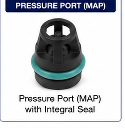 8M0087834 MAPT sensor pressure port (MAP) with integral teal seal
