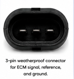 8M0221731 TPS 3-pin electrical connector terminal view